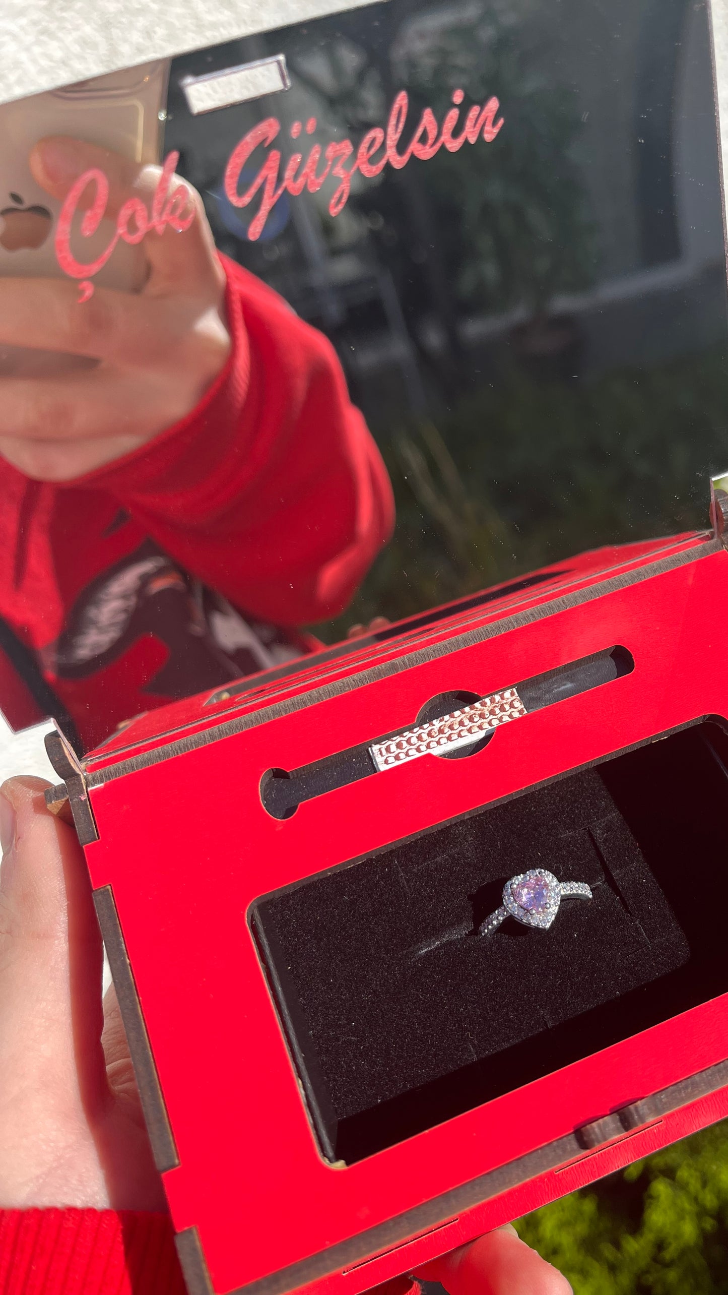 Süpriz Kutu ( kalpli model yüzük )